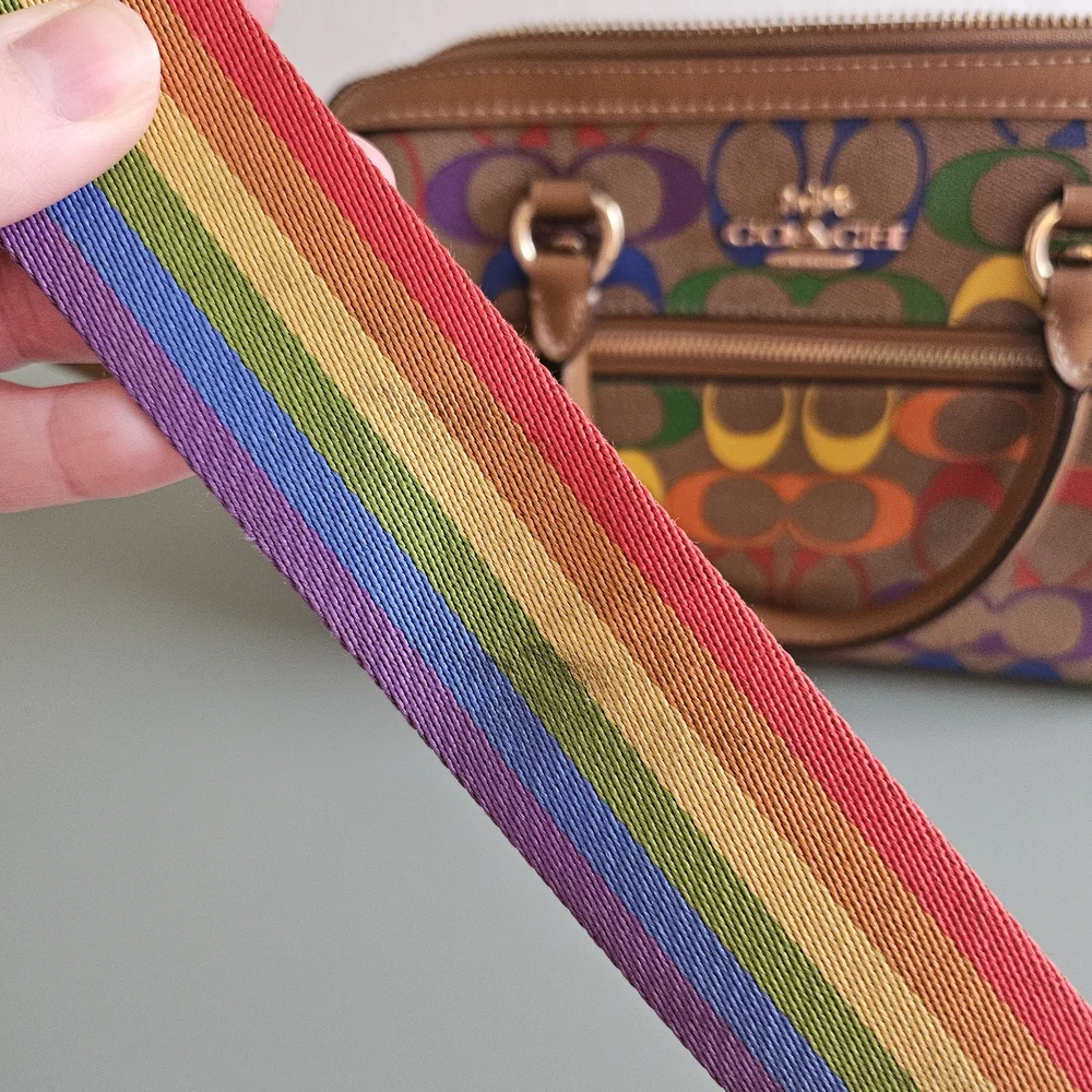 Coach Rainbow Signature Satchel - Picture 6 of 6
